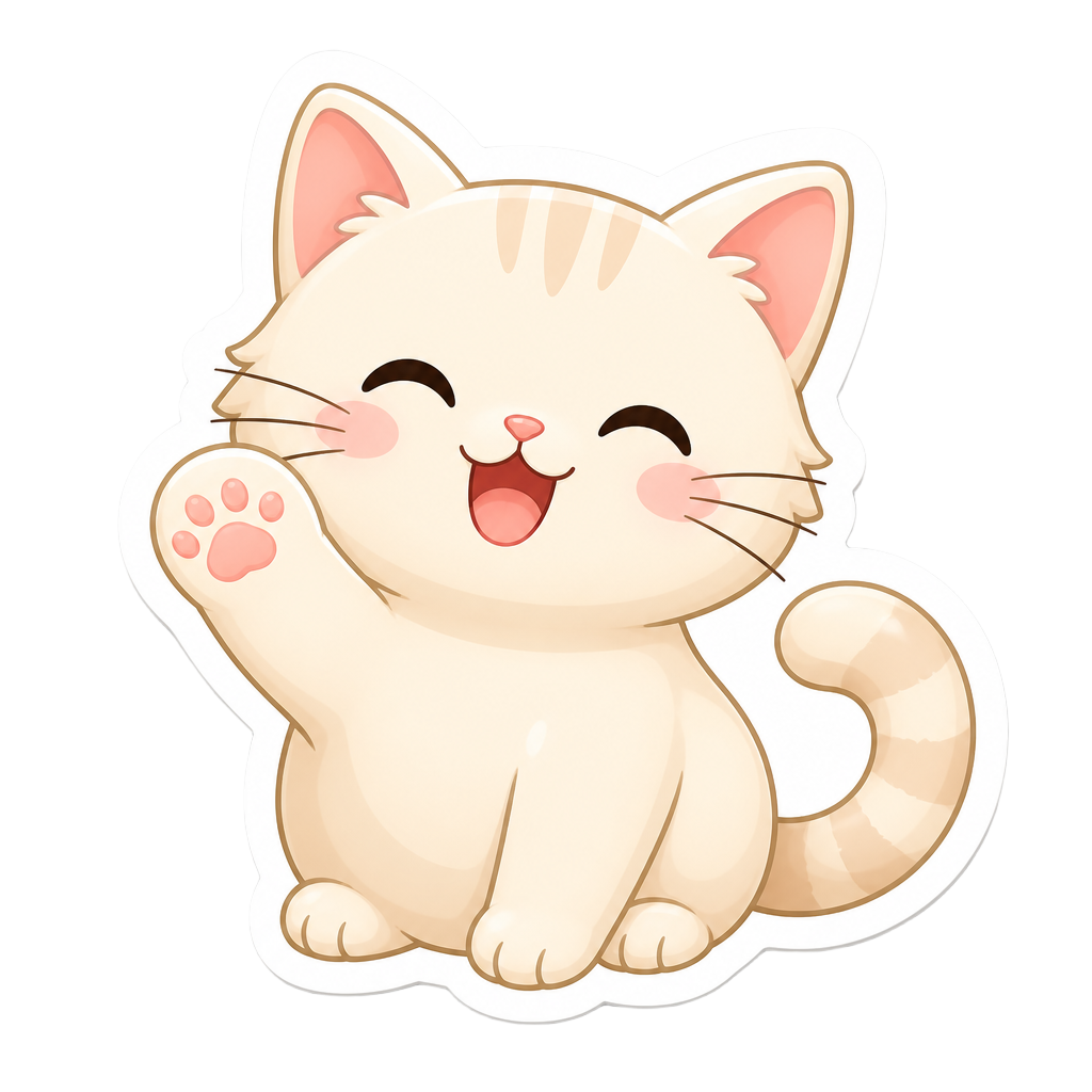 Sticker example generated with CatMagic AI