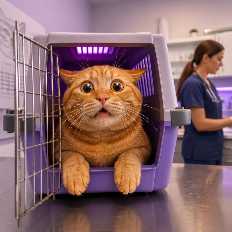 Vet visit meme template example made with CatMagic AI